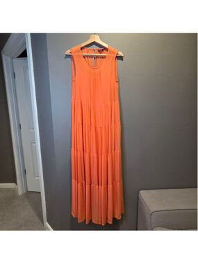 Staud Tiered Maxi Dress Extra Small